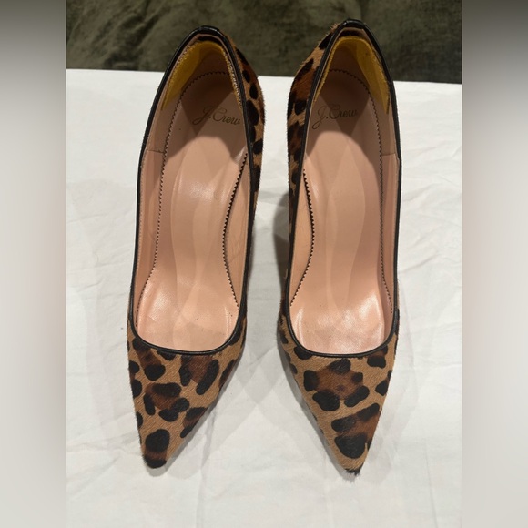 J. Crew Shoes - JCrew Leopard Animal Print Heels Pumps Made In Italy Women’s 9.5 Calf Skin